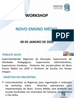 Workshop Novo Ensino Médio Janeiro - 2020