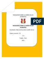 Indagamos Sobre El Alimentos en Los Hierros Andy Castillo Torres 1D