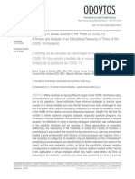 E-Learning in Dental Schools in The Times of COVID-19 - A Review and Analysis of An Educational Resource in Times of The COVID-19 Pandemic