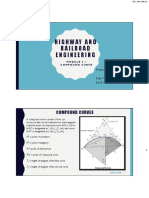 Highway and Railroad Engineering: Compound Curves