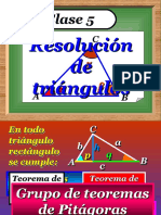 1 Año Clase 5 Resolucion de Triangulos