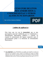 Proceso Por Delitos A Congresistas y Otros Funcionarios