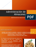 Administración Almacenes