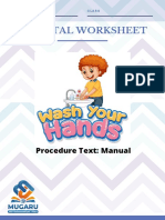 Digital Worksheet: Procedure Text: Manual