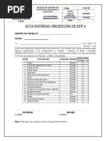 Acta de Entrega y Recepción Epps Bodega CRIERA