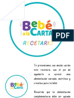 Recetario Digital Bebé A La Carta