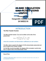 Analysis and Simulation of Biquad Filters Using LTSPICE