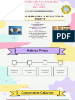 Materias Primas para La Produccion Del Cemento - Grupo 6