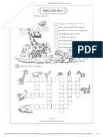 Animals Body Parts Crossword