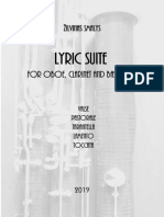 Lyric Suite For Wind Trio Score and Parts