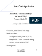 Transparents Statistique Spatiale RASMA