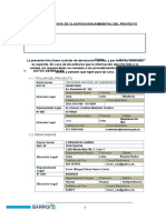 Ficha Informativa de Clasificación Ambiental Del Proyecto3030