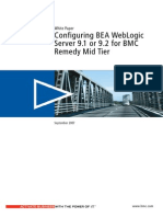 Configuring Bea Weblogic Server 9.1 or 9.2 For BMC Remedy Mid Tier