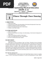 HOPE 3 - Q1 - W7 - M7 - LDS - Fitness Through Cheer Dancing - ALG - RTP