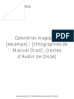 Calendrier Magique (Estampe) (... ) Orazi Manuel btv1b10544640k