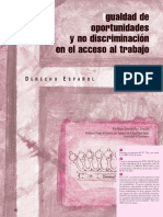 Gualdad de Oportunidades y No Discriminación en El Acceso Al Trabajo