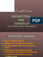 Rickettsia Coxiella: Prof. Khalifa Sifaw Ghenghesh