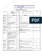 Board of Intermediate and Secondary Education Rawalpindi