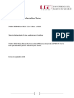 ENSAYO La Educación en México en Tiempos de COVID-19Nuevos Retos Que Enfrenta El Proceso Educativo y Sus Actores