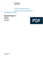 English Stage 4 Sample Paper 2 Insert - tcm142-594885