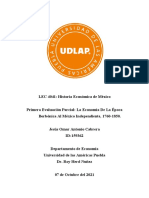 La Economía Borbónica Al México Independiente, 1760-1850