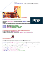 Proposition Subordonnée Relative