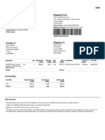 Commercial Invoice: Tax Summary