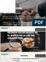 DIPLOMADO EN DERECHO ADMINISTRATIVO Y GESTION PUBLICA - Módulos 11 y 12