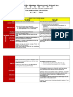 Teaching Guide Quarter 1 S.Y. 2021 - 2022: Teacher's Name: Christy E. Parinasan