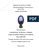 CAZAS, Luisa (2013) - Contradicciones de Discursos y Realidades Respecto Al Trabajo, Chicheras en La C. de Oruro 1900-1930