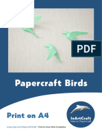 Papercraft Birds: Print On A4