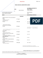 Resultados de Laboratorio Clinico Sede: Calle 42: Paciente: Marta Lucia Gonzalez Pineda