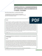 Uso, Manejo Y Conservación de La Agrobiodiversidad Por Comunidades Campesinas Afrocolombianas en El Municipio de Nuquí, Colombia