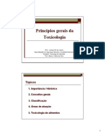 Princípios Gerais Da Toxicologia Aula