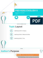 Pbd10202 English Ii: Reading & Listening