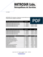 Cotización Extintores Metroser