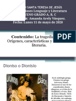 Clase Sobre La Tragedia, Noveno Grado A, B, C Lunes 11 de Mayo de 2020 (Autoguardado)