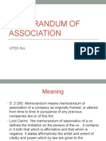 Memorandum of Association