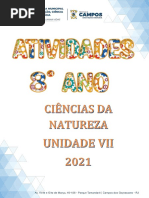 Ci - Unidade Vii - 8º Ano - Novembro