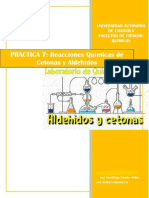 Practica 7 Reacciones Químicas de Aldehídos y Cetonas 3.0