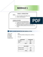 Module CWTS First Sem