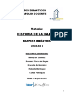 Folleto Historia de La Iglesia