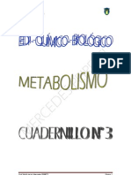 EDI Quimico Biologico #3 METABOLISMO