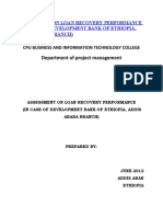 Department of Project Management: Addis Ababa