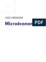 Aide Mémoire Microéconomie