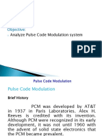 Objective:: Analyze Pulse Code Modulation System