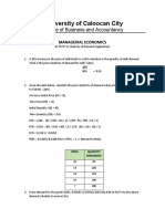 Activity 6 - Elasticity of Demand Application