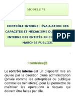 Support Module 6 Contrôle Interne & Passation Des Marchés