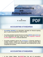 International Accounting and Auditing Standards: by Dr. Ayesha Rehan