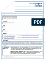 TE - Monthly Lesson Plan - Earth Hour - LP - 0